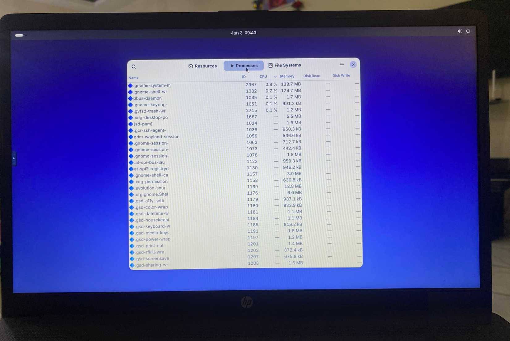 Chạy các tiến trình NixOS