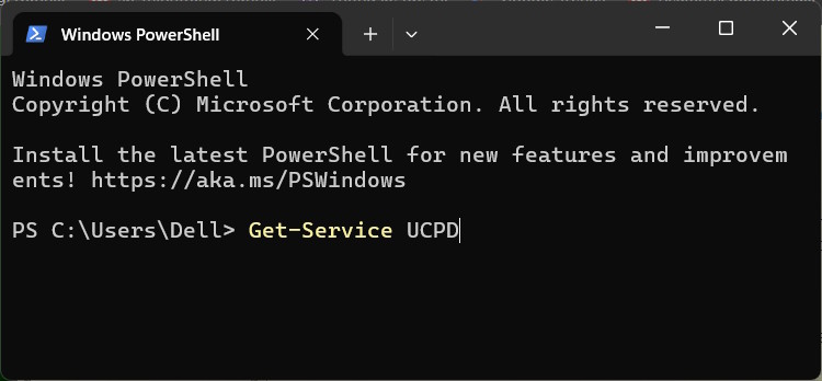 Kiểm tra UCPD trên máy tính