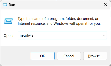 netplwiz