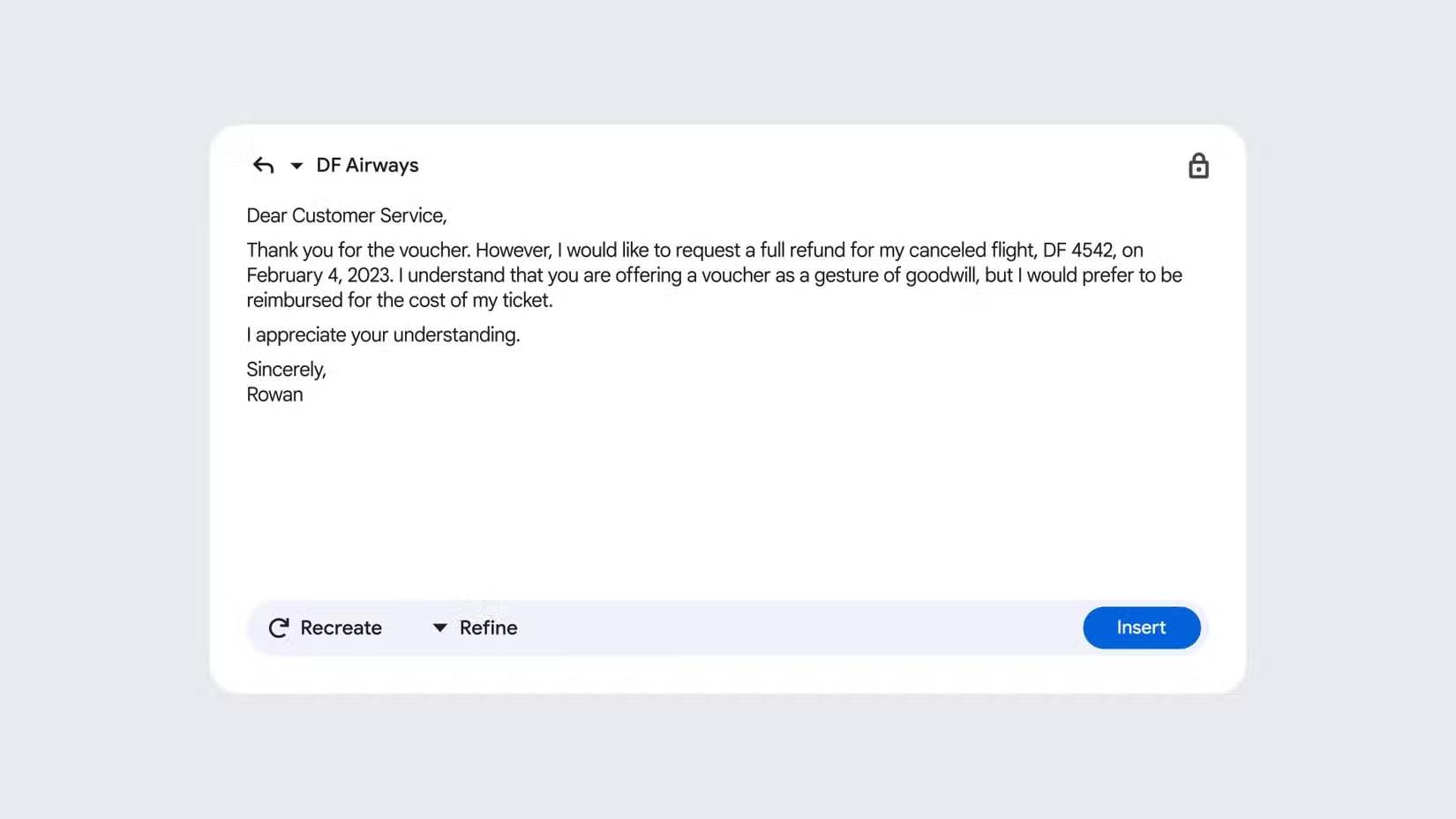 Tính năng Help Me Write giúp soạn thảo email trong Gmail