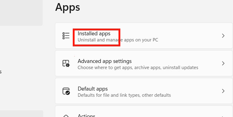 Ứng dụng cài đặt Windows