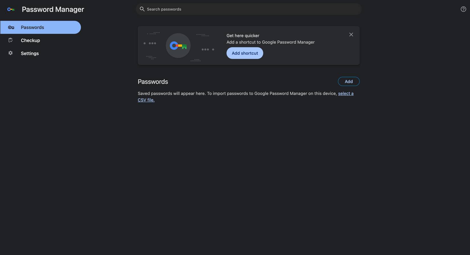 Trình quản lý mật khẩu của Google Chrome