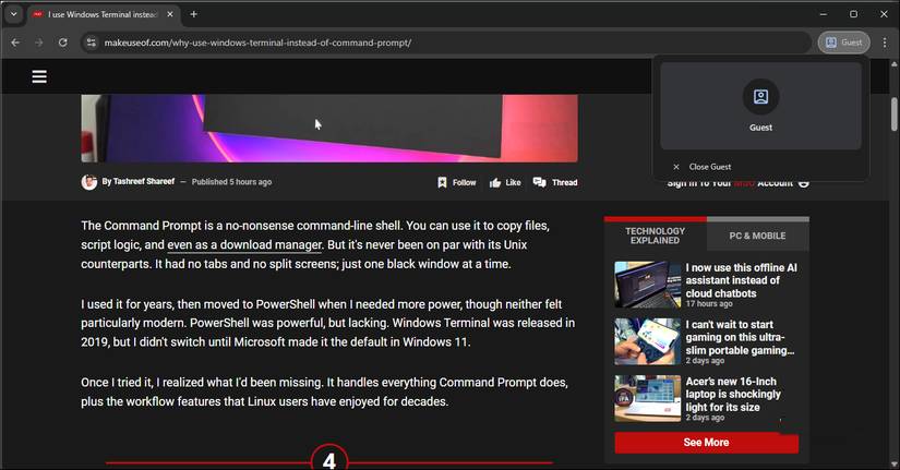 Cách sử dụng Chrome profiles để sắp xếp các tab