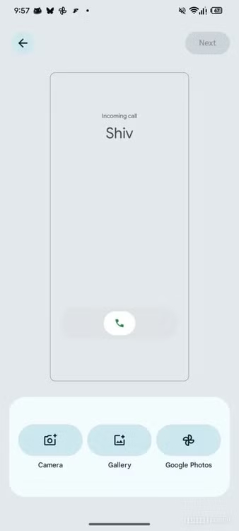 Thông tin thiếp cá nhân Phone Android