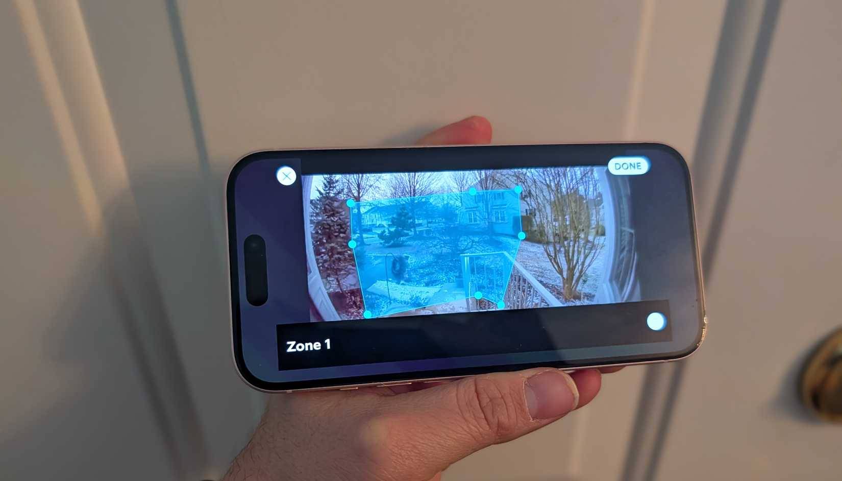Vùng cảm biến chuyển động trên Ring