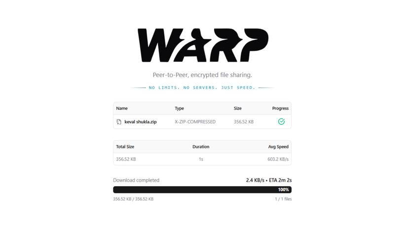 File được chia sẻ bằng WarpDrop
