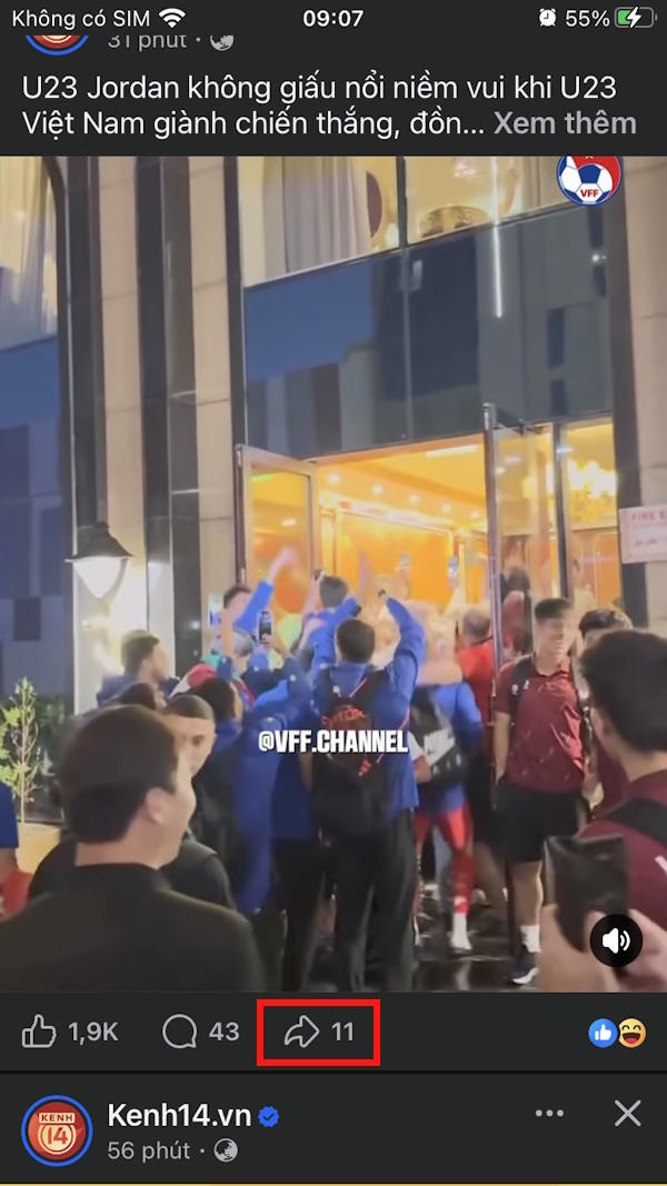 Chia sẻ video Facebook 