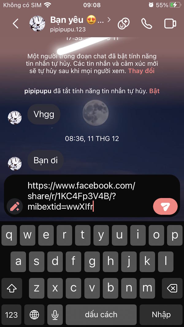 Link chia sẻ video 