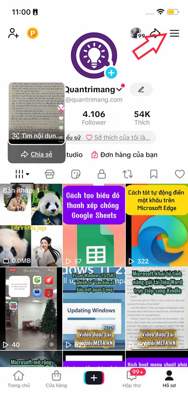 Tùy chỉnh TikTok