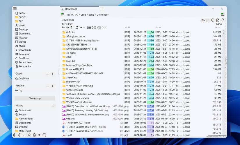 Thư mục tải xuống của OneCommander