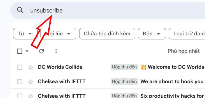 Nhập từ khóa bộ lọc 