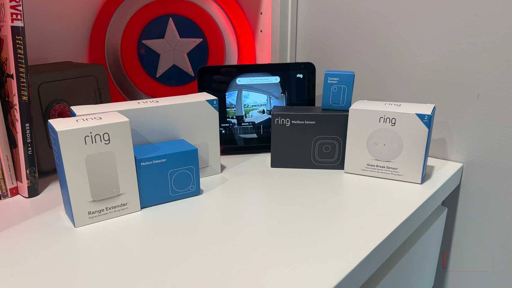 Các cảm biến an ninh Ring khác nhau