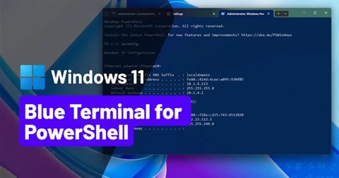 Cách khôi phục giao diện màu xanh cho PowerShell