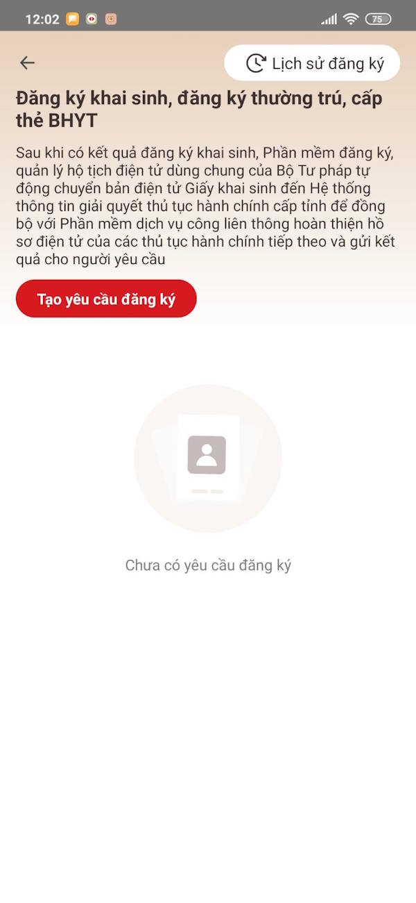 Tạo đơn yêu cầu