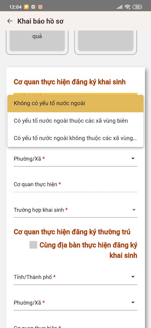 Chọn giấy khai sinh cho trẻ 