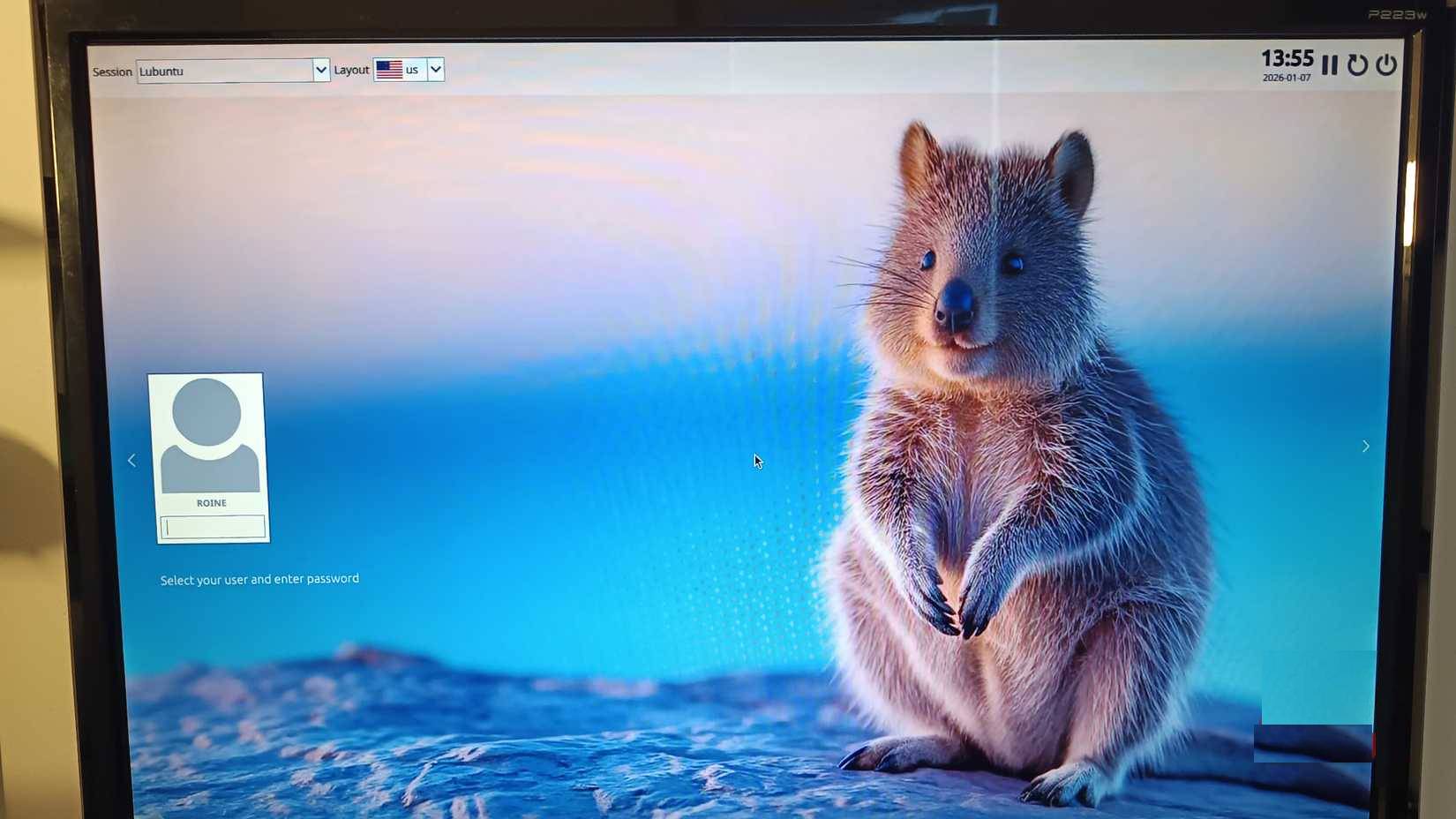 Màn hình đăng nhập Lubuntu