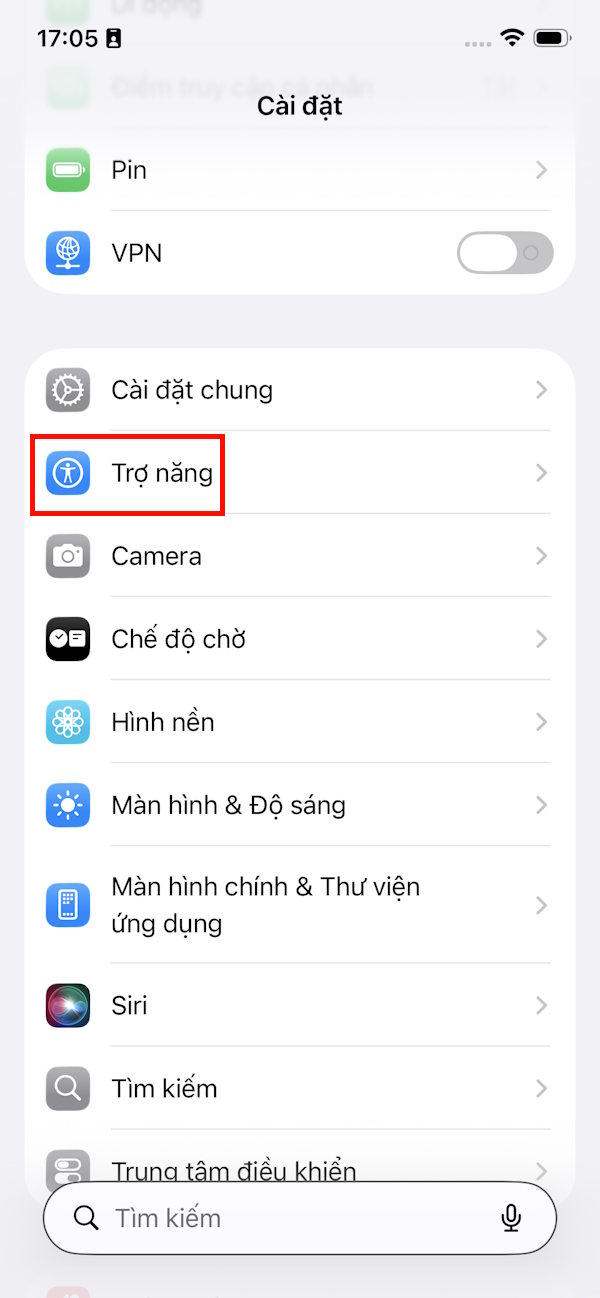 Trợ năng iPhone