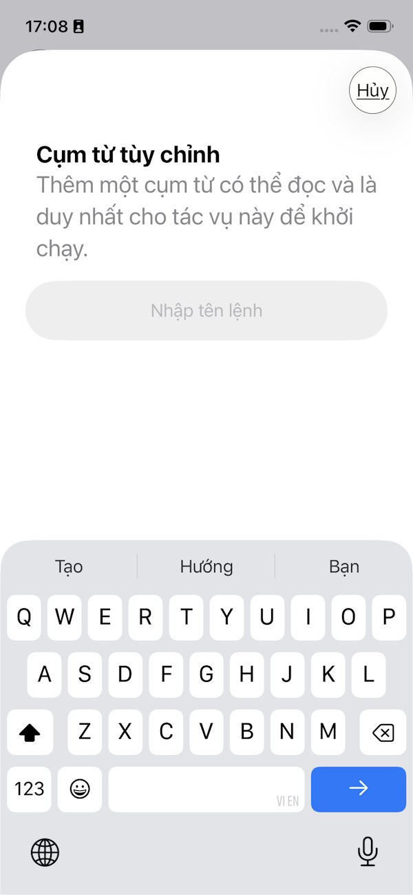 Từ khóa tác vụ màn hình