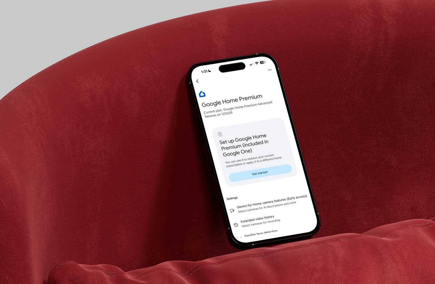 Dịch vụ Google Home Premium trên iPhone