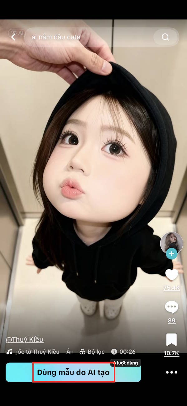 Dùng AI tạo ảnh trend nắm đầu CapCut