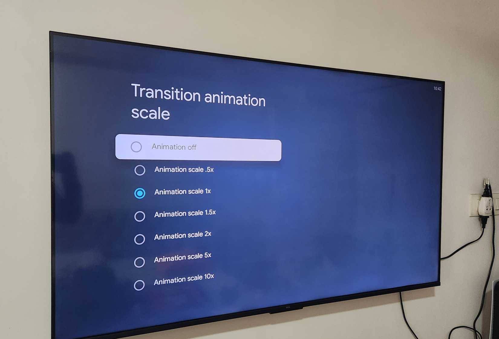 Cài đặt tỷ lệ hoạt ảnh trên TV