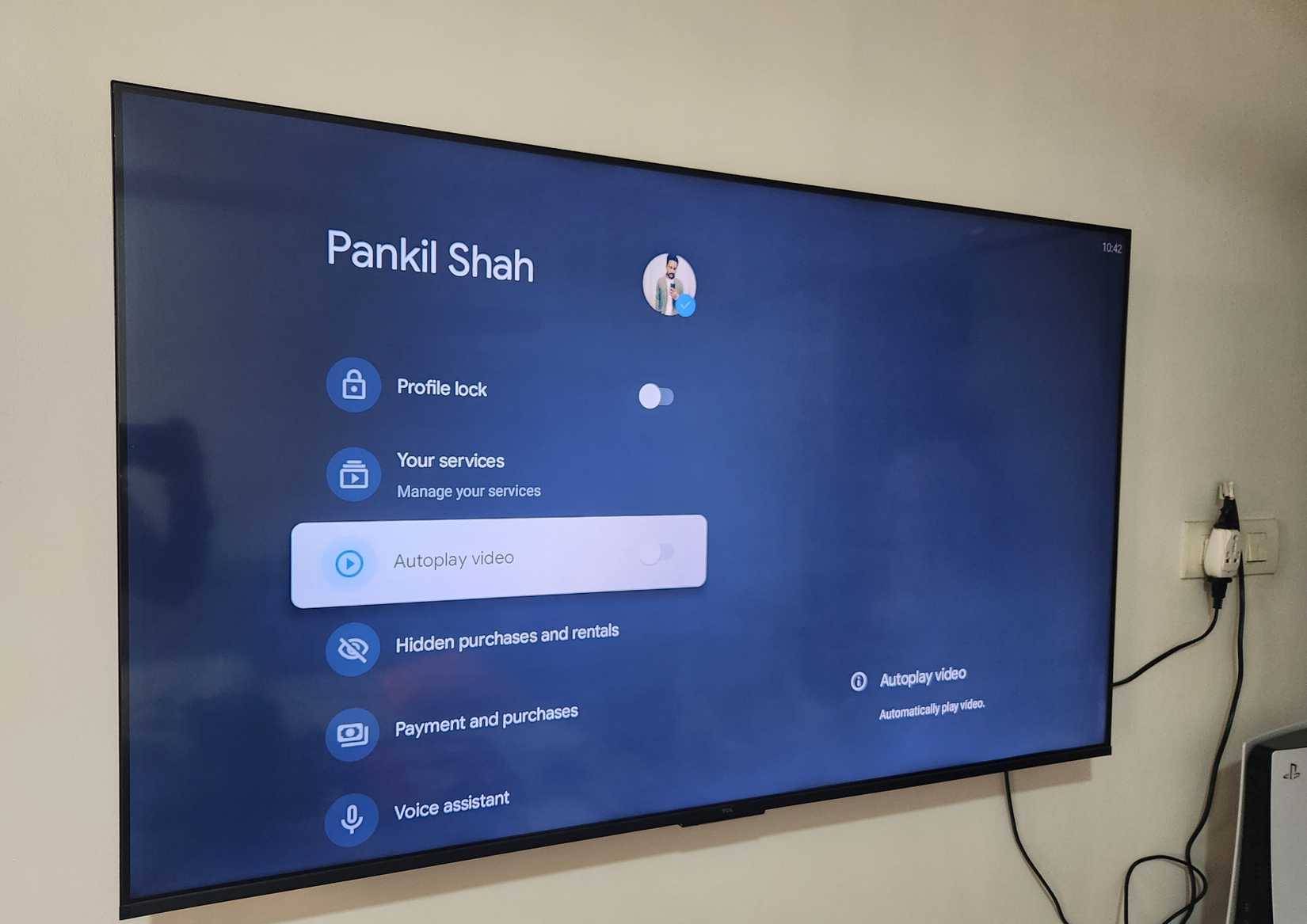 Cài đặt tự động phát trên TV