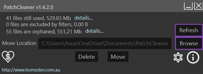 PatchCleaner xóa thư mục Windows Installer