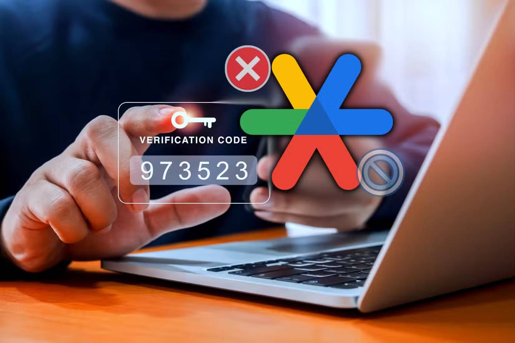 Nhập mã xác thực hai yếu tố trong Google Authenticator