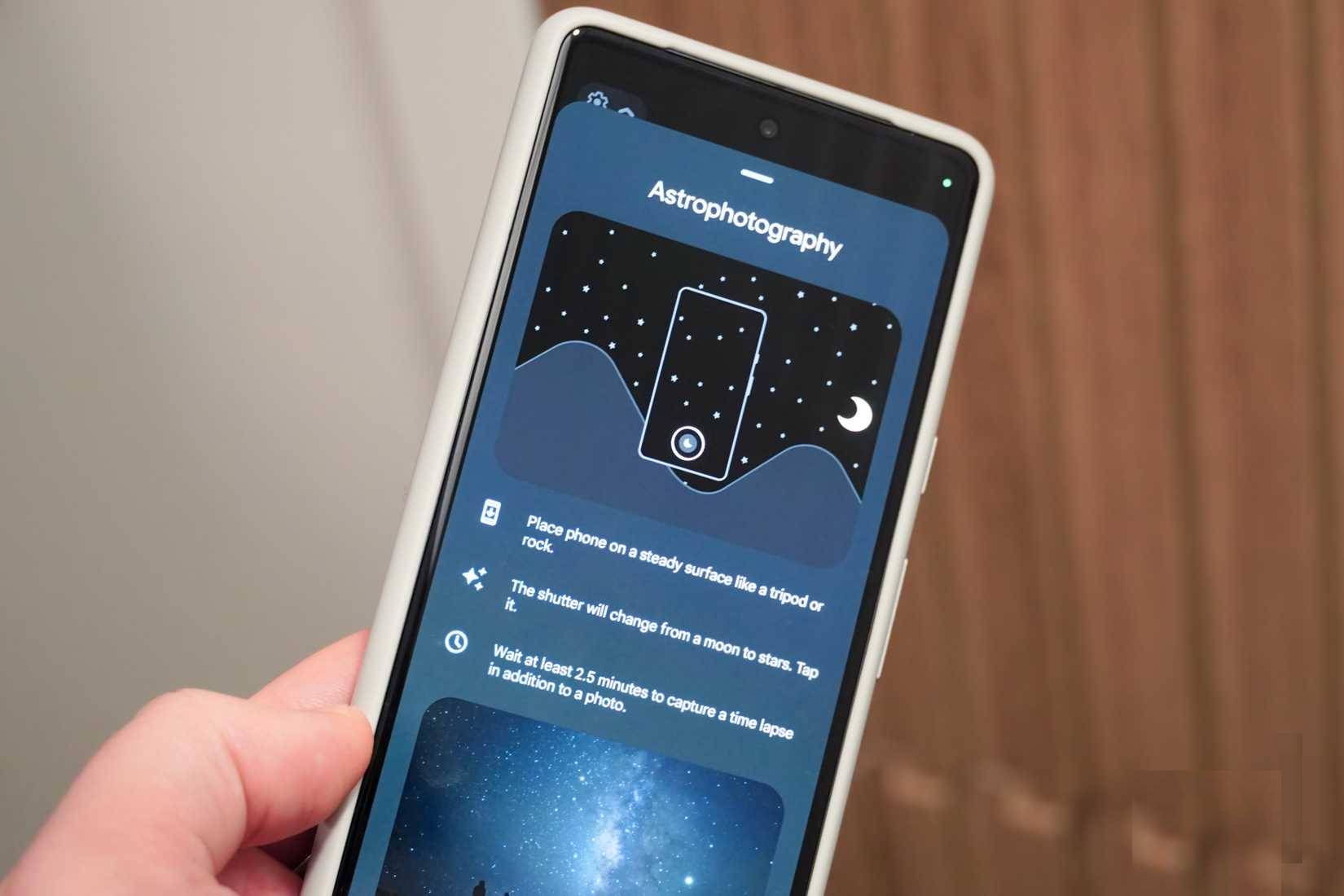 Sử dụng chế độ Night Sight và Astrophotography trên Pixel 7