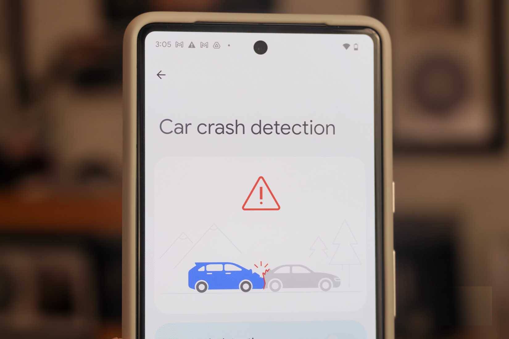 Phát hiện va chạm xe hơi trên Pixel 7