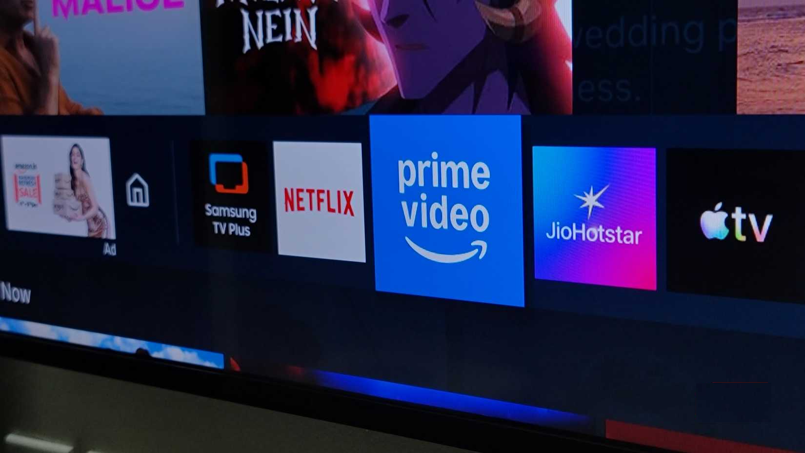 Netflix, Prime Video, Disney+ và các ứng dụng khác hiển thị trên TV thông minh Samsung
