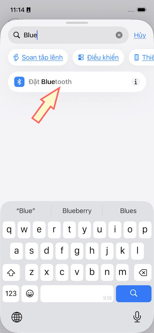 Chọn phím tắt Bluetooth