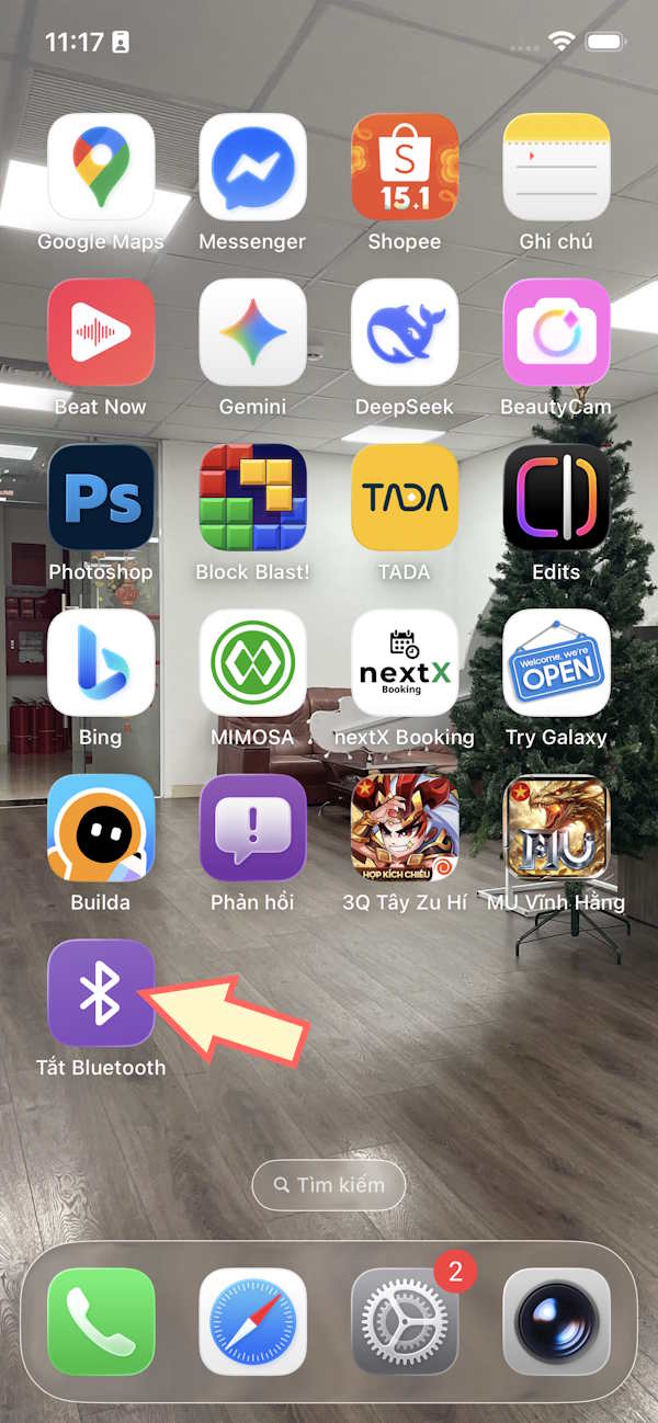 Tắt Bluetooth từ màn hình chính iPhone