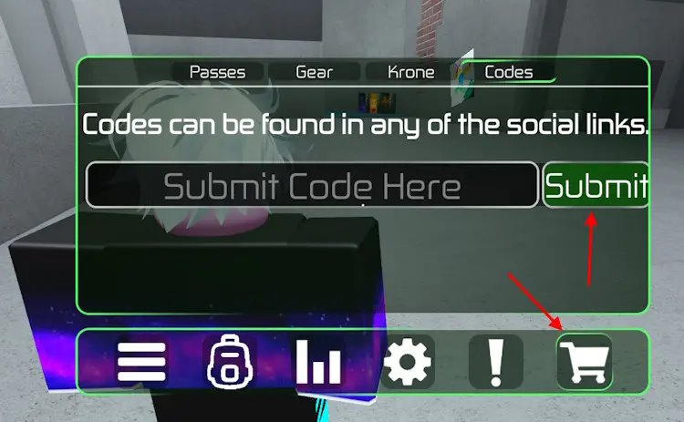 Màn hình đổi code Strafe