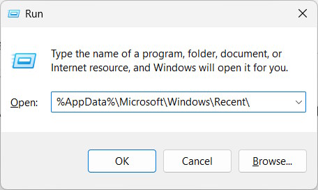 Xóa lịch sử tệp gần đây trên Windows 11