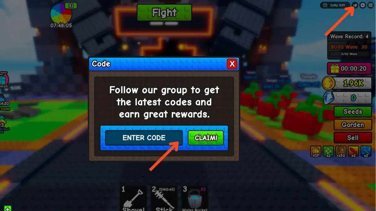 Đổi code Plant Brainrot Simulator