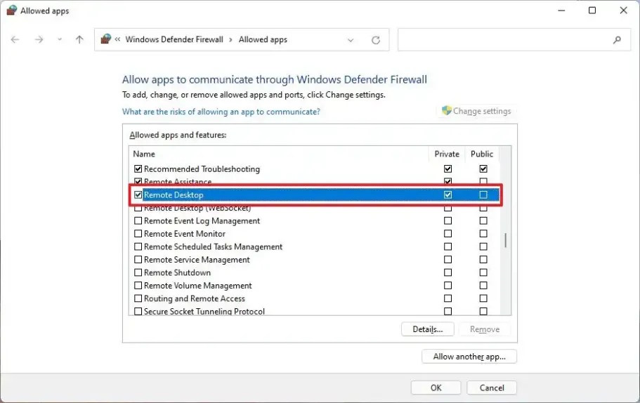 Cho phép ứng dụng vượt tường lửa qua Windows Security