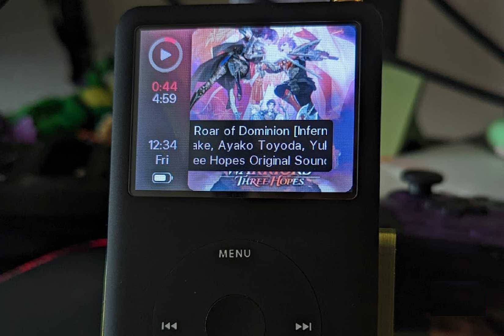 Phần mềm Rockbox tùy chỉnh chạy trên iPod Classic đã được sửa đổi