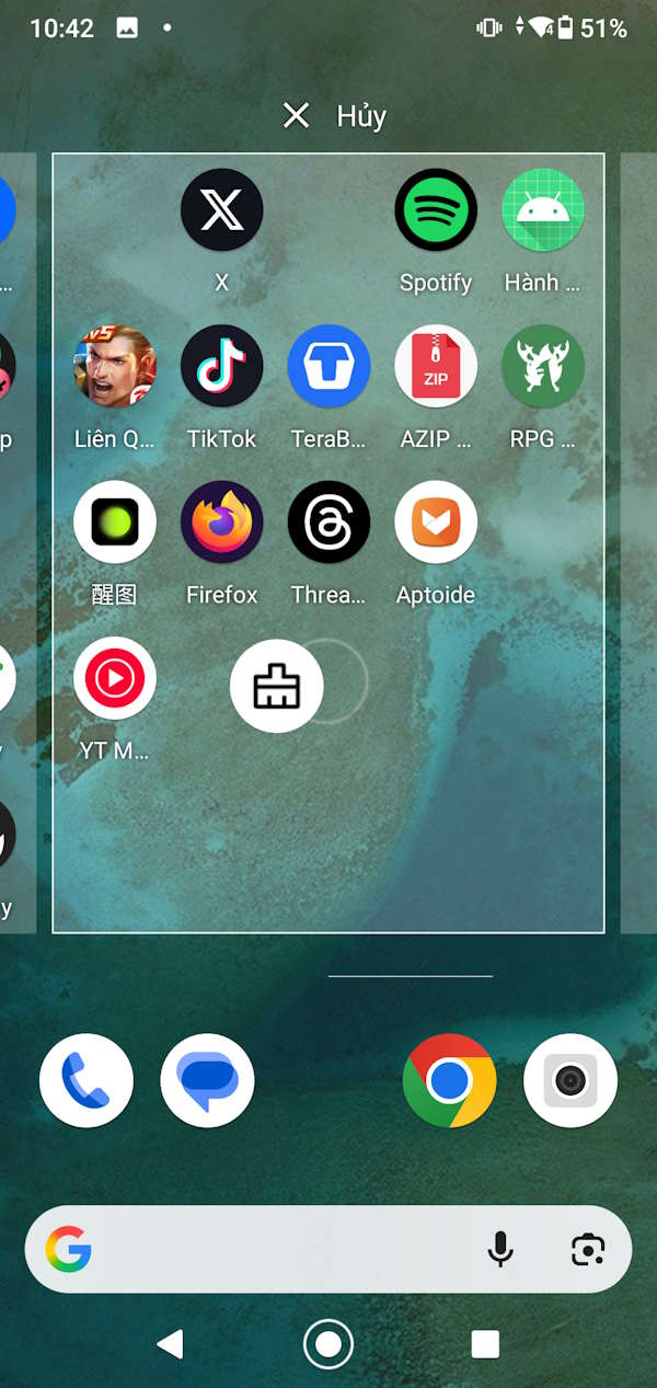 Thêm phím tắt ứng dụng Android