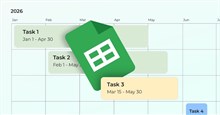 Hướng dẫn tạo timeline tự cập nhật trên Google Sheets
