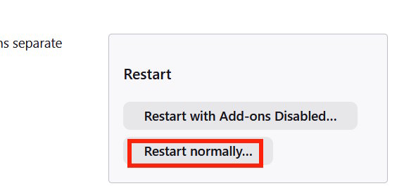 Khôi phục cài đặt gốc Firefox