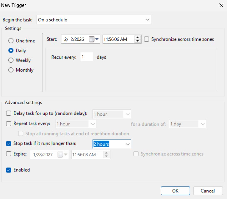 Đặt lịch quét Microsoft Defender