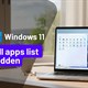 Cách ẩn danh sách All apps trong Start menu Windows 11