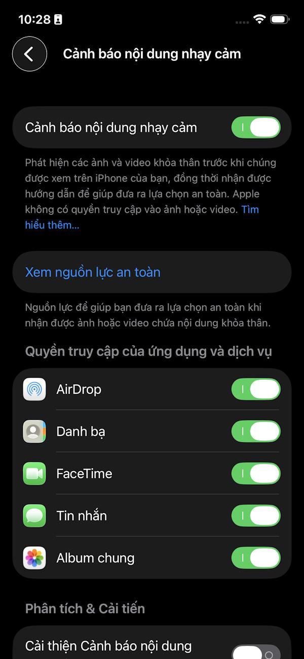 Chọn ứng dụng cảnh báo tin nhắn nhạy cảm 