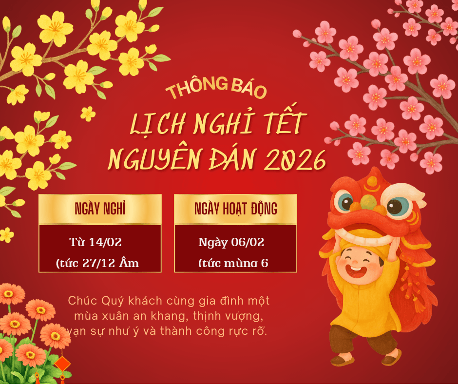 Mẫu báo nghỉ Tết Nguyên Đán
