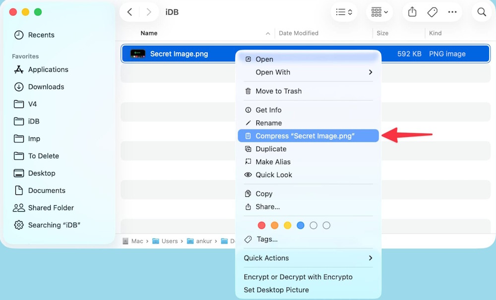 Nén ảnh thành tệp ZIP và cài mật khẩu