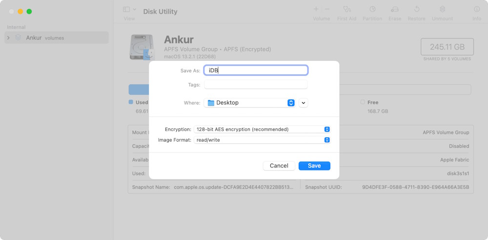Chọn kiểu mã hóa cho ổ đĩa ảo