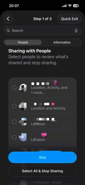Chia sẻ với người dùng khác trên iPhone