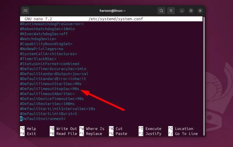 Xem file cấu hình Systemd trên Terminal
