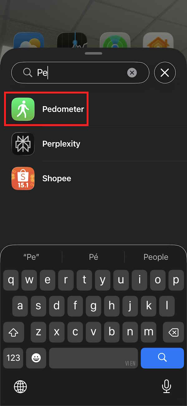 Chọn ứng dụng Pedometer